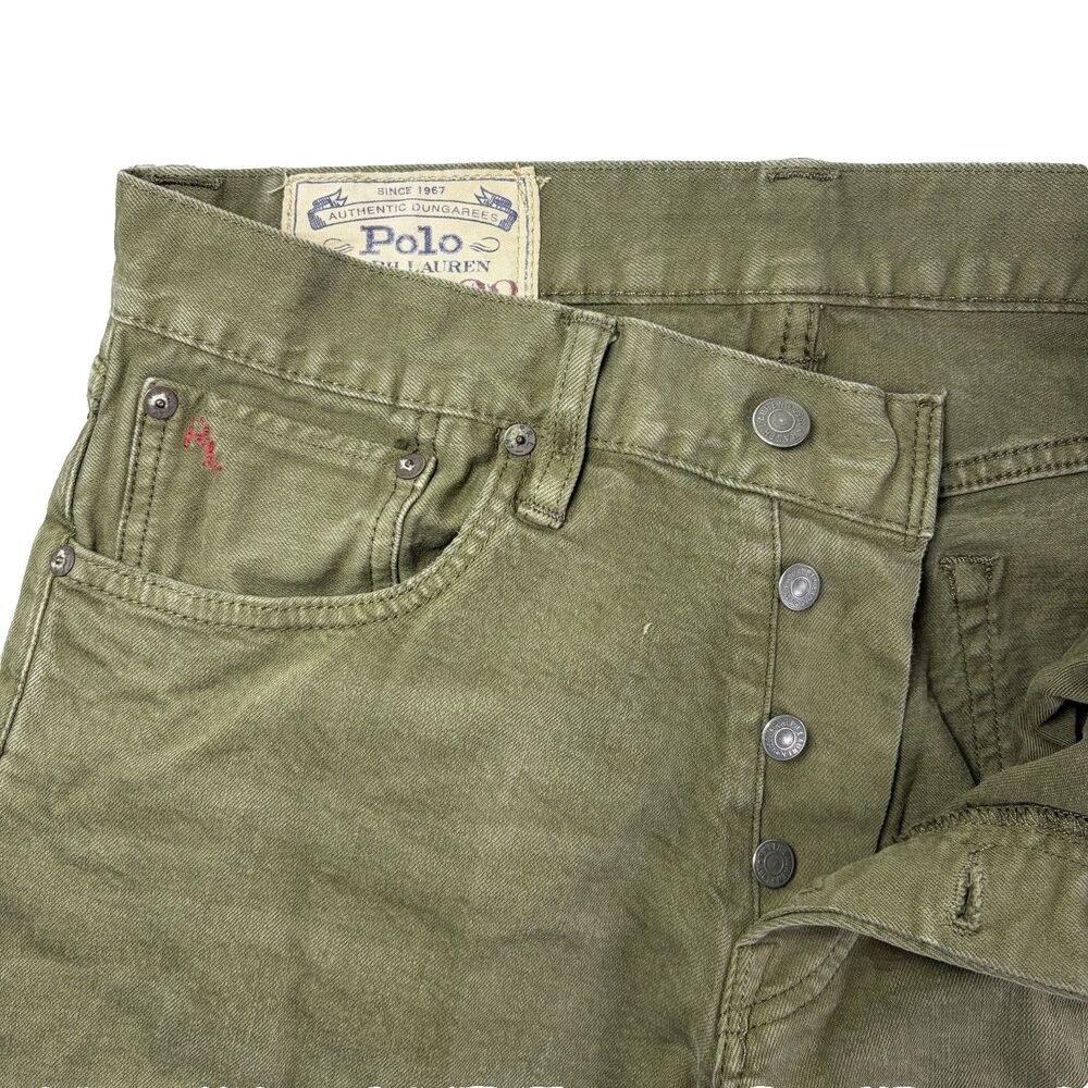 Polo Ralph Lauren Varick Slim Straight Mens 32/32 Button Fly Anderson Sage